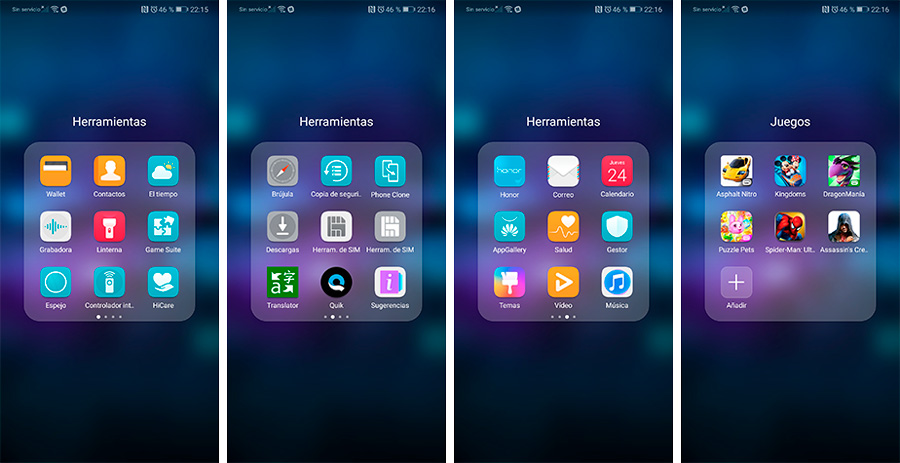 hemos probado Honor 10 EMUI 8 apps