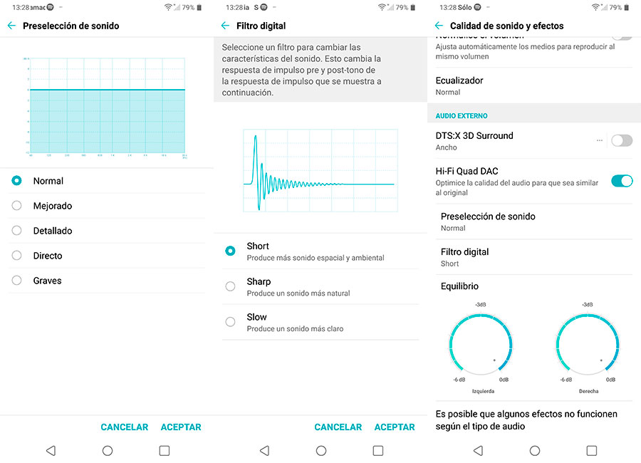 hemos probado LG G7 opciones de sonido 2