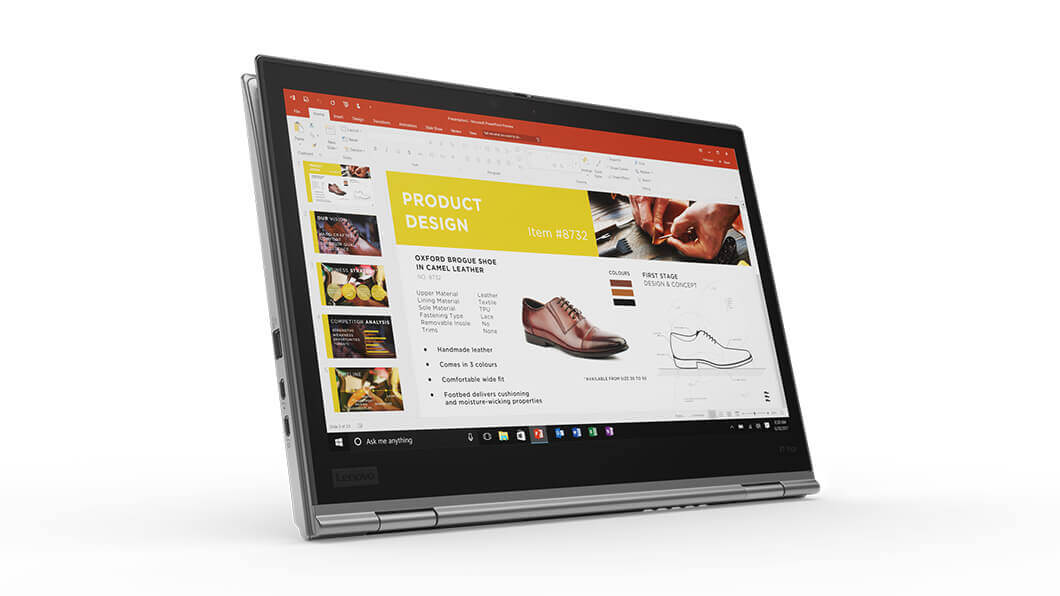 Las cinco claves del Lenovo ThinkPad X1 Yoga 2018 6 lenovo-thinkpad-x1-yoga-gallery-04-Thinkpad-X1-YOGA-Hero-Tablet-Front-facing-right-Work-Silver