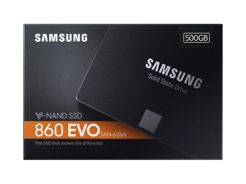 caja del samsung 860 evo ssd