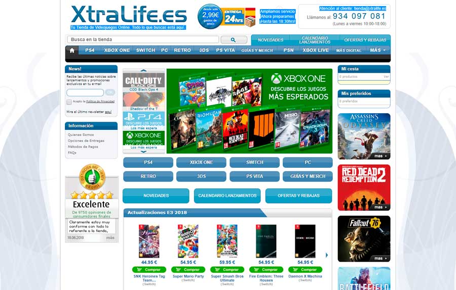5 tiendas online para comprar videojuegos a buen precio XtraLife