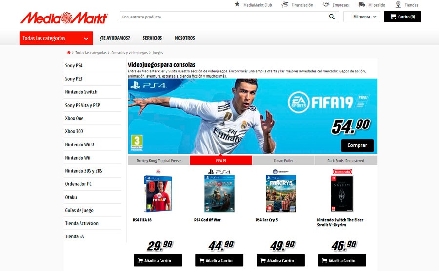 5 tiendas online para comprar videojuegos a buen precio MediaMarkt