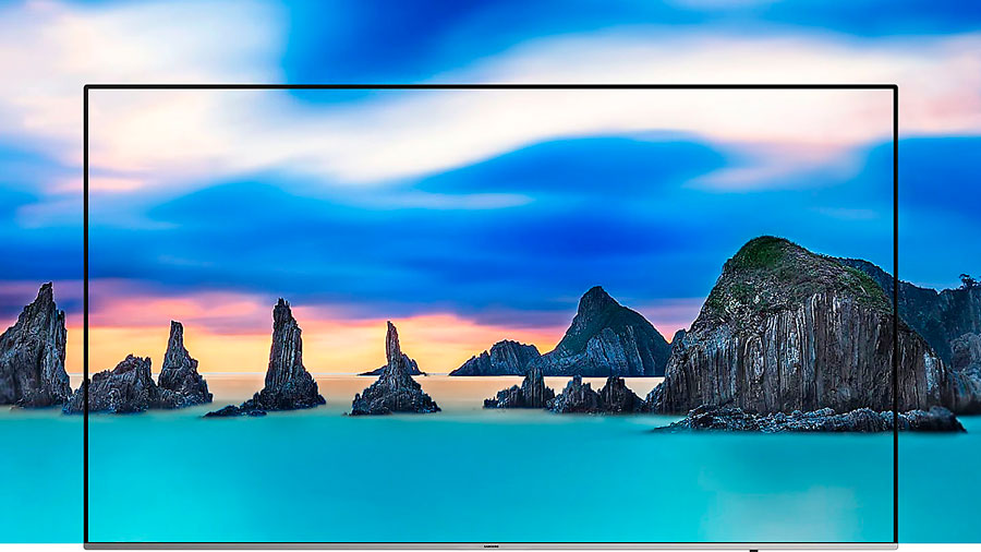 Samsung NU8005, televisor 4K HDR1000 con hasta 82 pulgadas 2 a fondo Samsung NU8005 diseño infinito