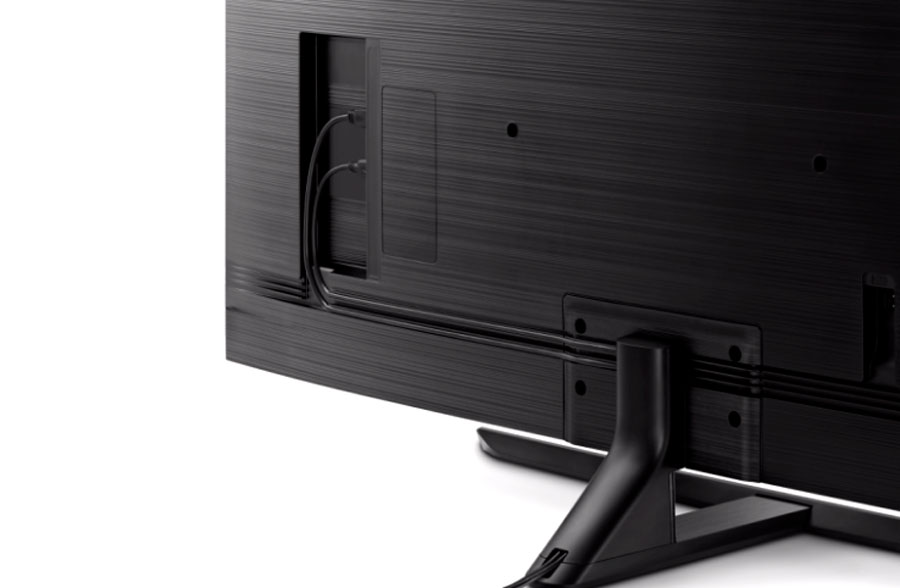 Samsung NU8005, televisor 4K HDR1000 con hasta 82 pulgadas 3 a fondo Samsung NU8005 cables organizados