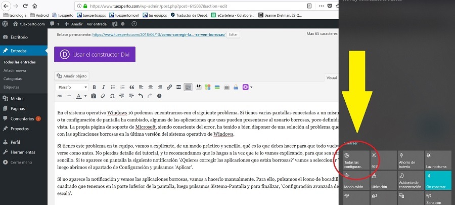 Cómo corregir las aplicaciones de Windows 10 que se ven borrosas 2 configuracion windows 10