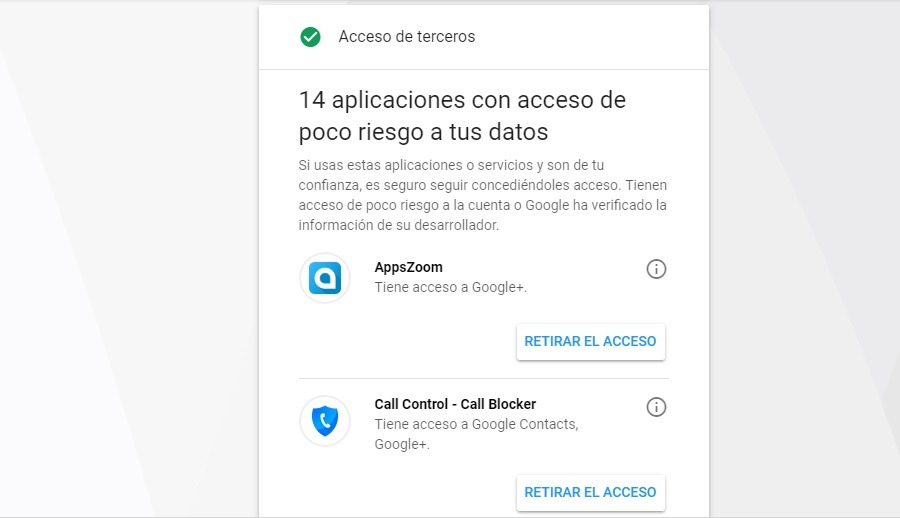 Cómo revisar y retirar permisos de acceso a tus datos en Google 4 cuenta google