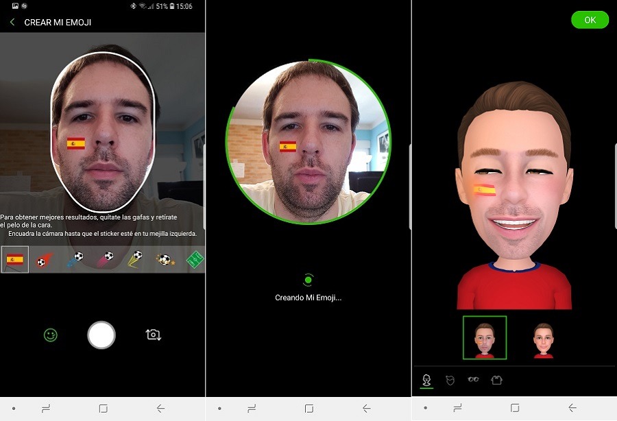 Probamos los Emoji del Samsung Galaxy S9 Edición Fútbol del Mundial 2 emoji samsung