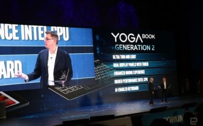 Lenovo muestra cómo será su nuevo portátil de dos pantallas Yoga Book 2