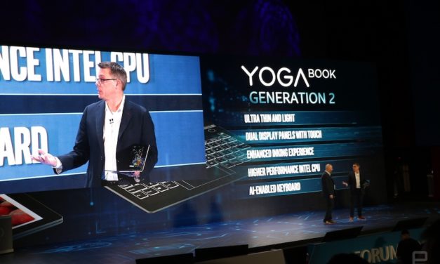 Lenovo muestra cómo será su nuevo portátil de dos pantallas Yoga Book 2