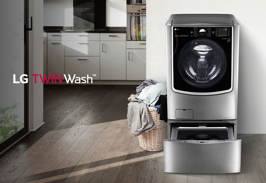 en menos de una con lavadoras TwinWASH de LG