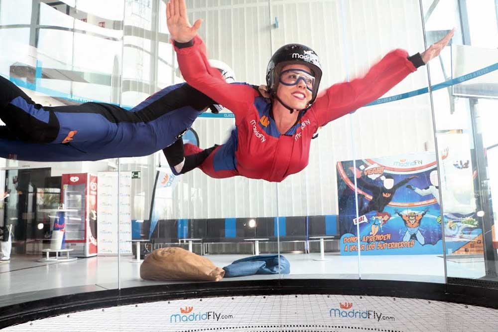 MadridFly, así es volar en el mayor túnel de viento de Europa
