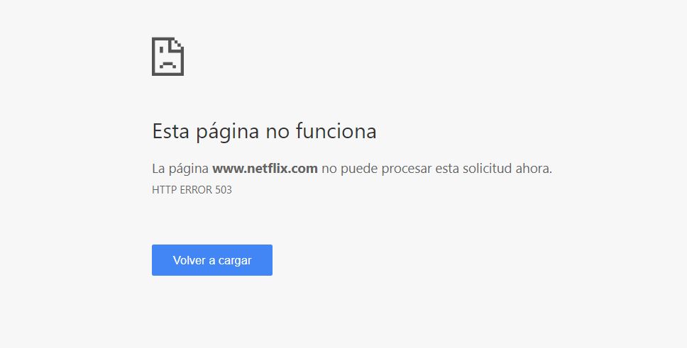 Netflix sufre una caída a nivel global, el servicio no funciona