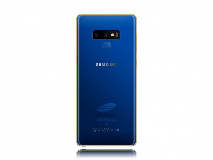 posible nuevo color Samsung Galaxy Note 9 azul