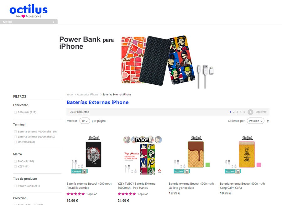 Un repaso por los accesorios y fundas personalizadas para iPhone de Octilus 5 repaso por los accesorios y fundas personalizadas para iPhone de Octilus baterías externas