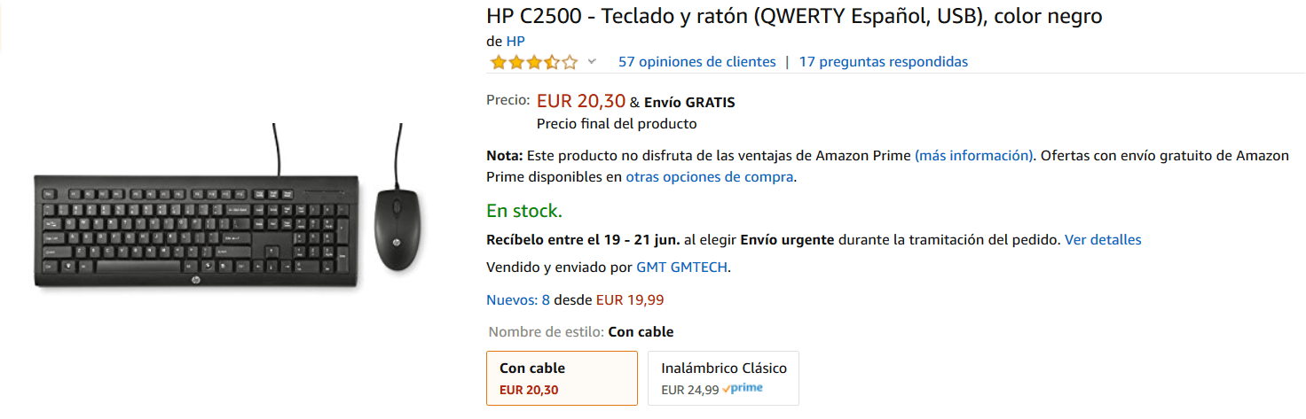 teclado HP