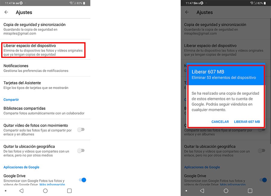 trucos y consejos para Google Fotos limpiar