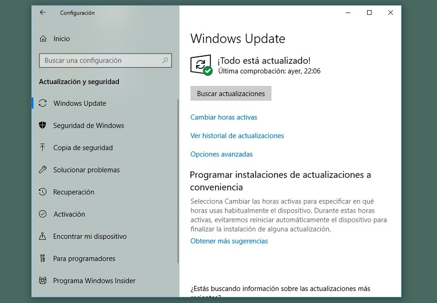 windows 10 actualizaciones