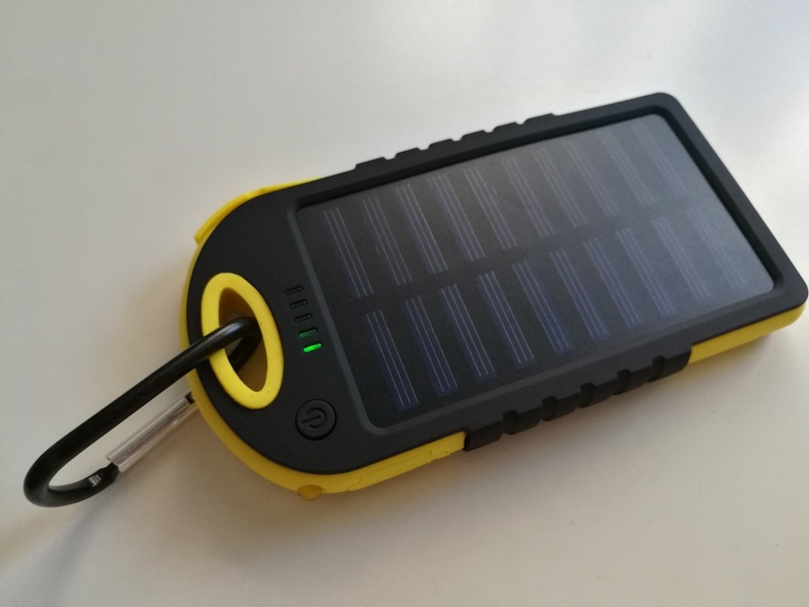 batería externa solar para el móvil