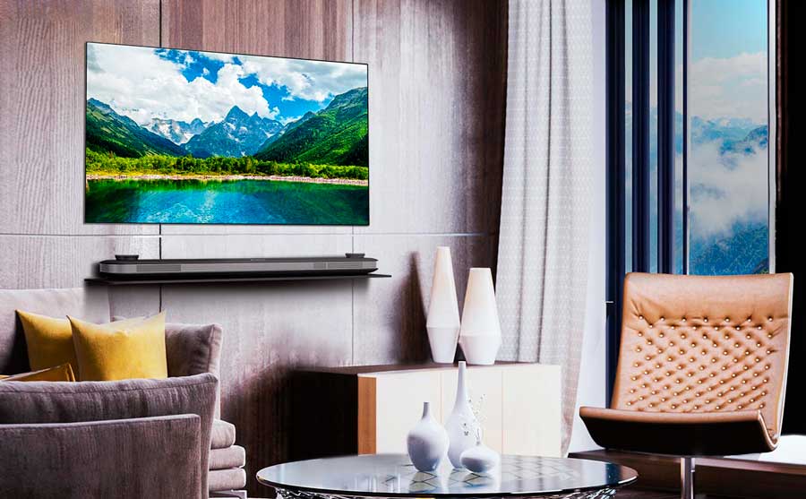 claves diseño televisores LG OLED W8