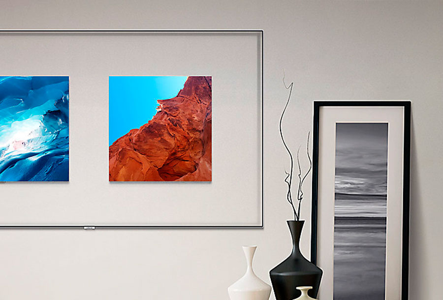 claves del diseño de los televisores Samsung QLED ambient mode cuadro