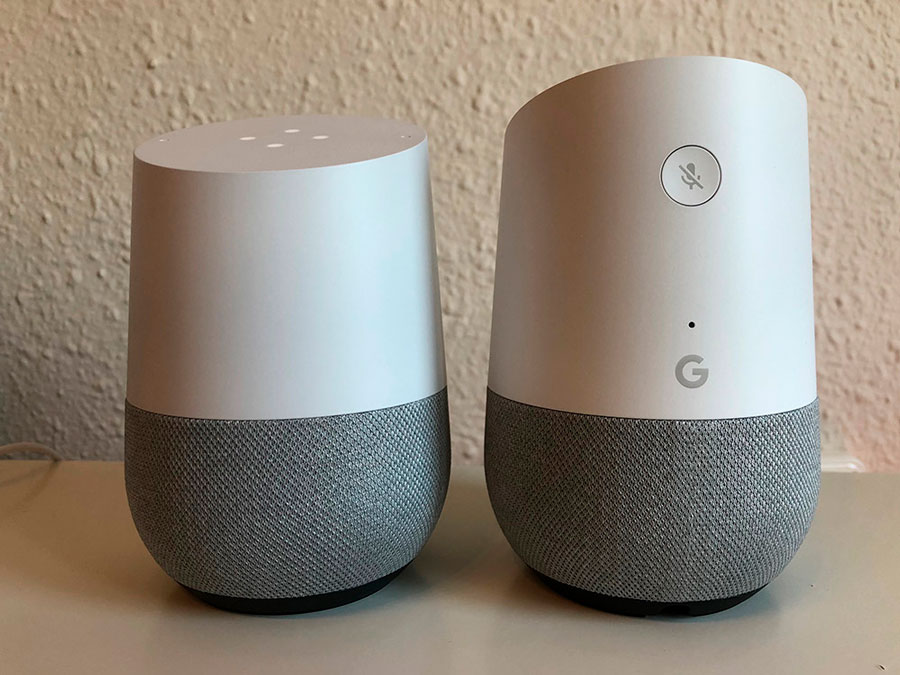 comparativa Amazon Echo vs Google Home diseño Home
