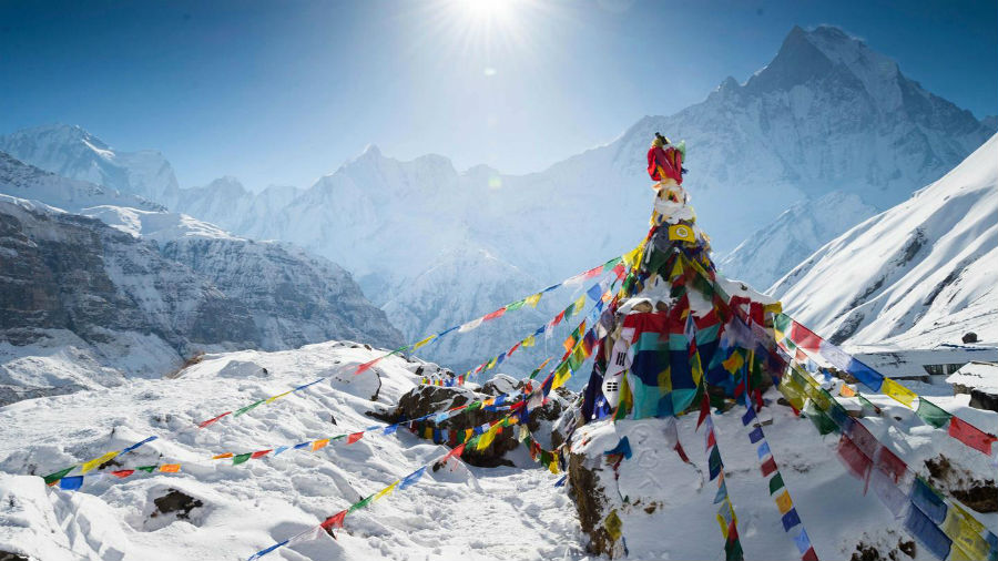 Un dron salva a un montañista desaparecido 36 horas en el Himalaya