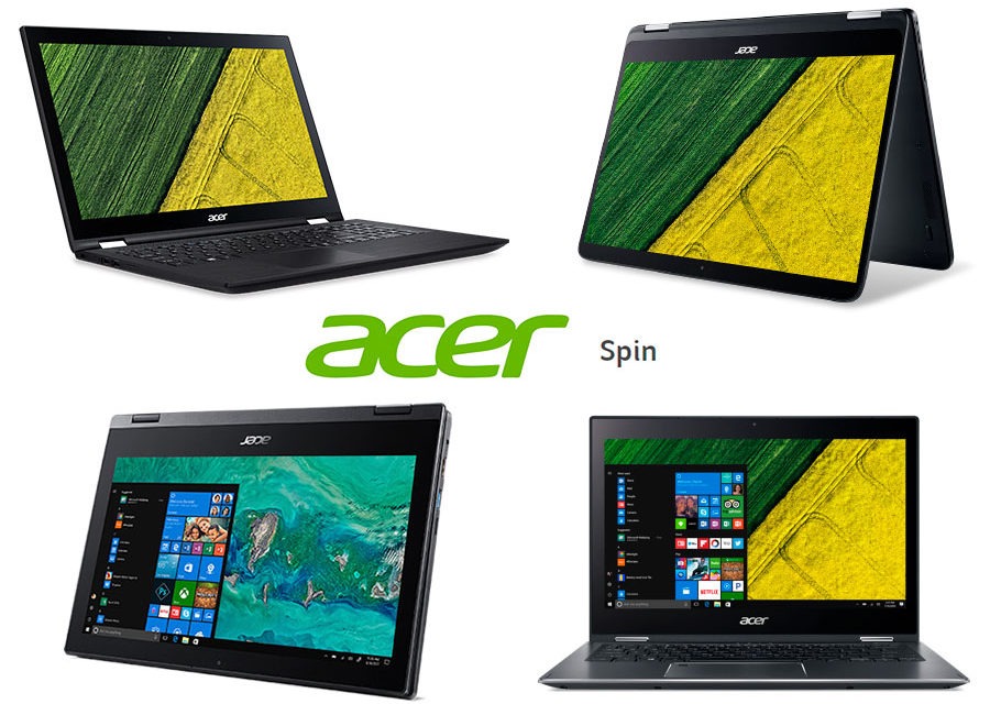 Acer Spin, la familia de portátiles más flexible de Acer