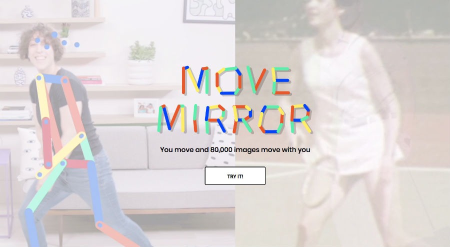 Move Mirror, así es el nuevo juego de baile inteligente de Google