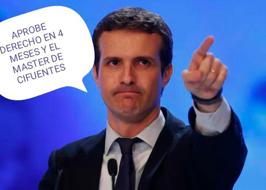 mejores memes Pablo Casado presidente PP estudios