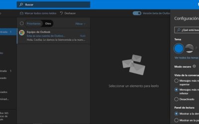 Así se activa el modo oscuro para Outlook.com y el antiguo Hotmail