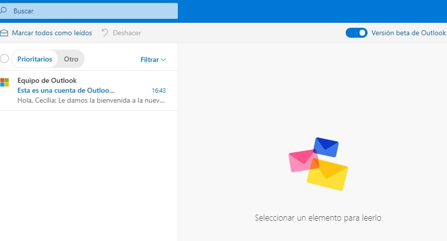 outlook modo oscuro