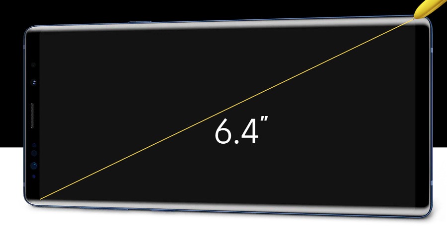 5 novedades del Samsung Galaxy Note 9 respecto al Samsung Galaxy Note 8 pantalla