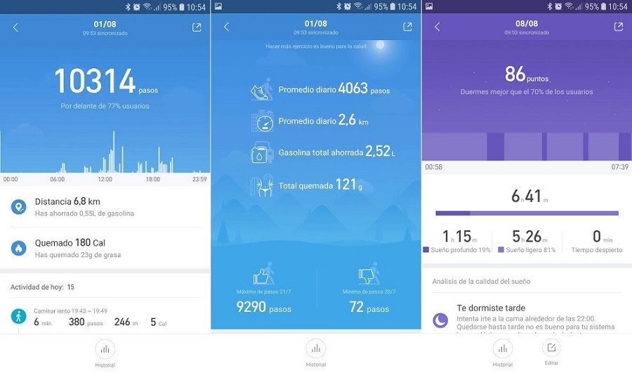 Cómo es la experiencia de usar una pulsera de actividad de Xiaomi 6 mifit aplicacion