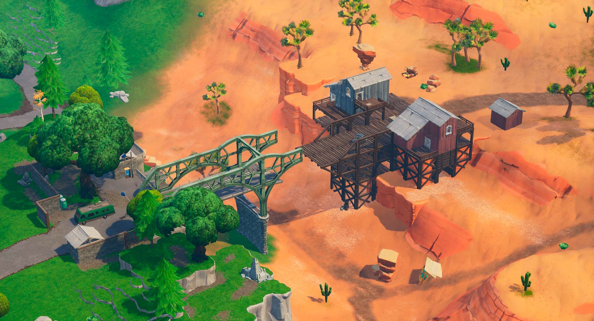 Mapa de Fortnite, más de 100 imágenes para ver y descargar 78 puente_desierto_fortnite