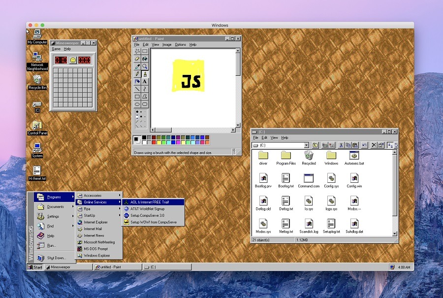 Windows 95 se ha convertido en una app que puedes descargar a tu ordenador