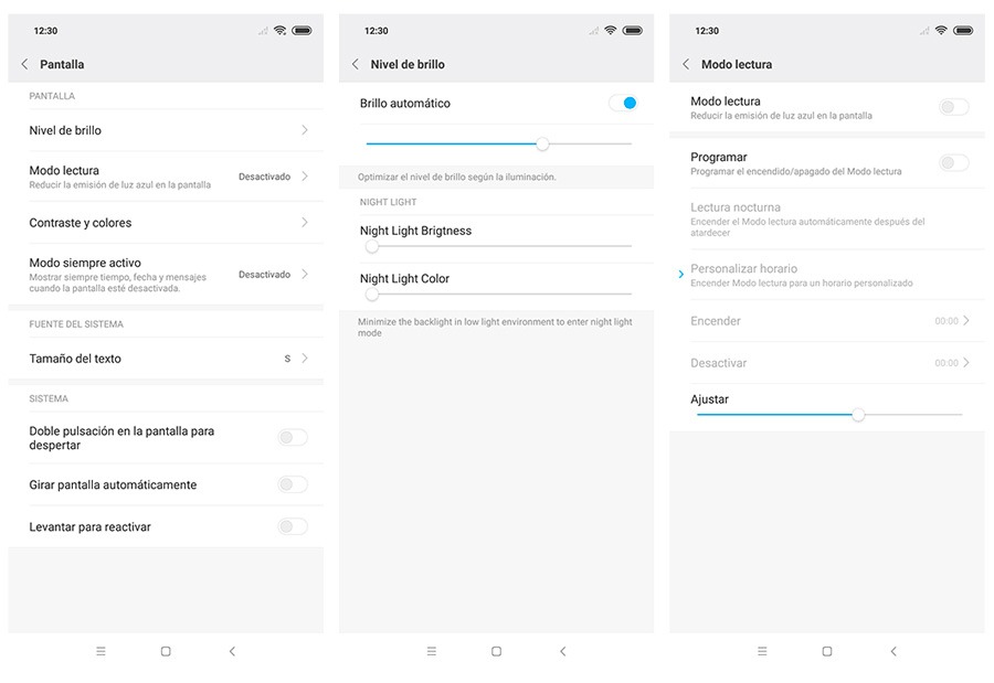 hemos probado Xiaomi Mi 8 ajustes pantalla