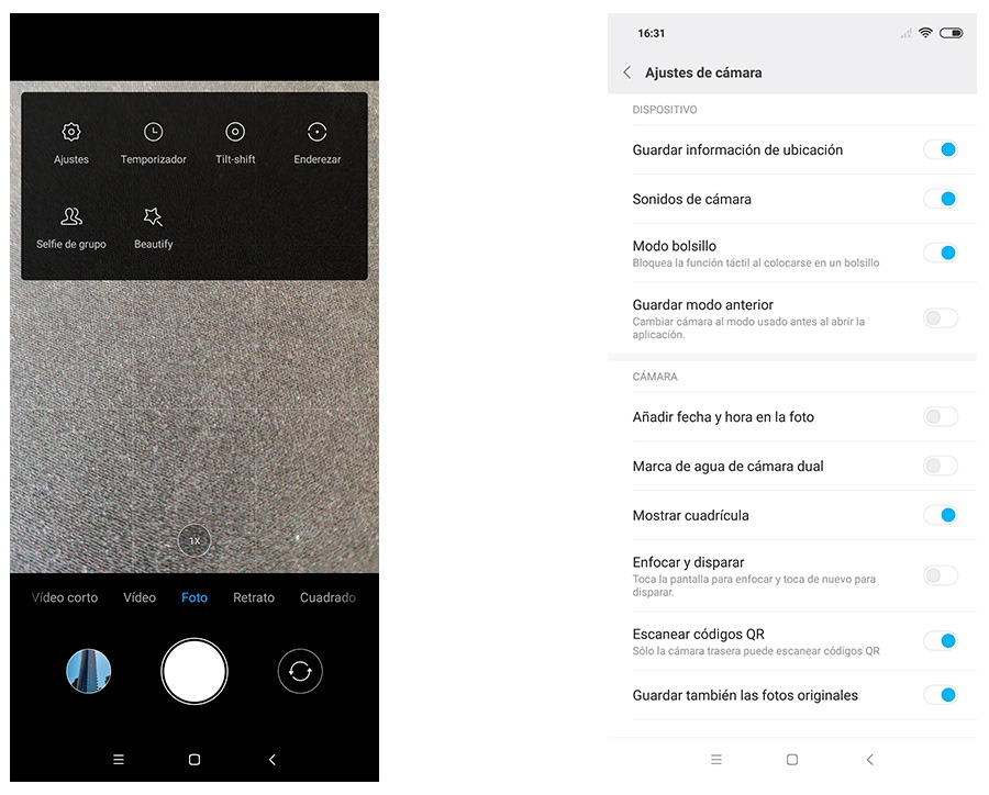 Xiaomi Mi 8, lo hemos probado 19 hemos probado Xiaomi Mi 8 ajustes cámara