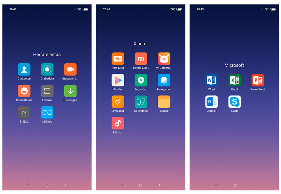 hemos probado Xiaomi Mi 8 apps preinstaladas
