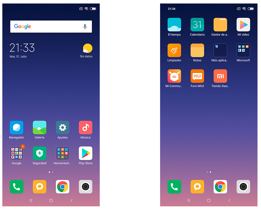 Xiaomi Mi 8, lo hemos probado 41 hemos probado Xiaomi Mi 8 menú principal