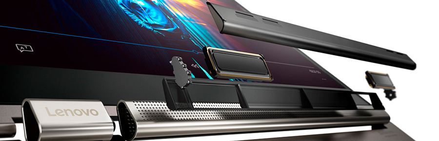 5 características clave del Lenovo Yoga C930 barra de sonido giratoria