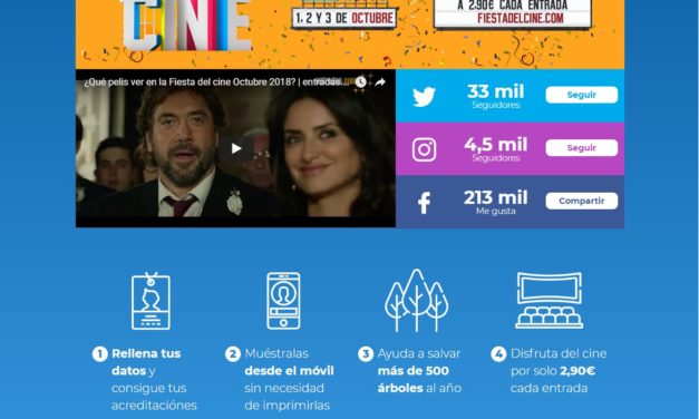 Cómo sacar por Internet las entradas para la Fiesta del Cine