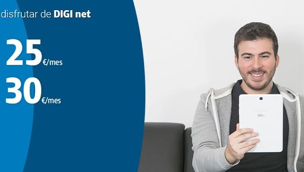 DIGI ofrece fibra de 500 Mb a 30 euros al mes