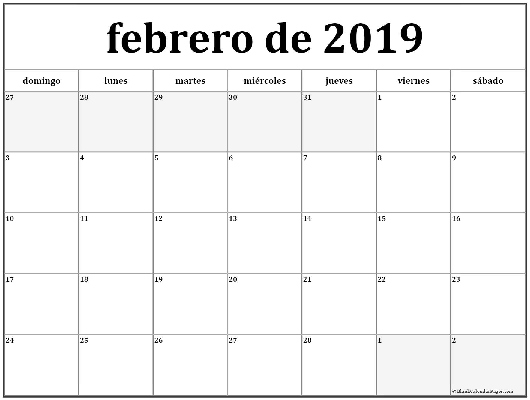 Febrero de 2019