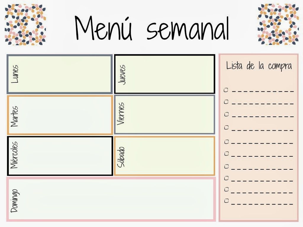 menu semanal