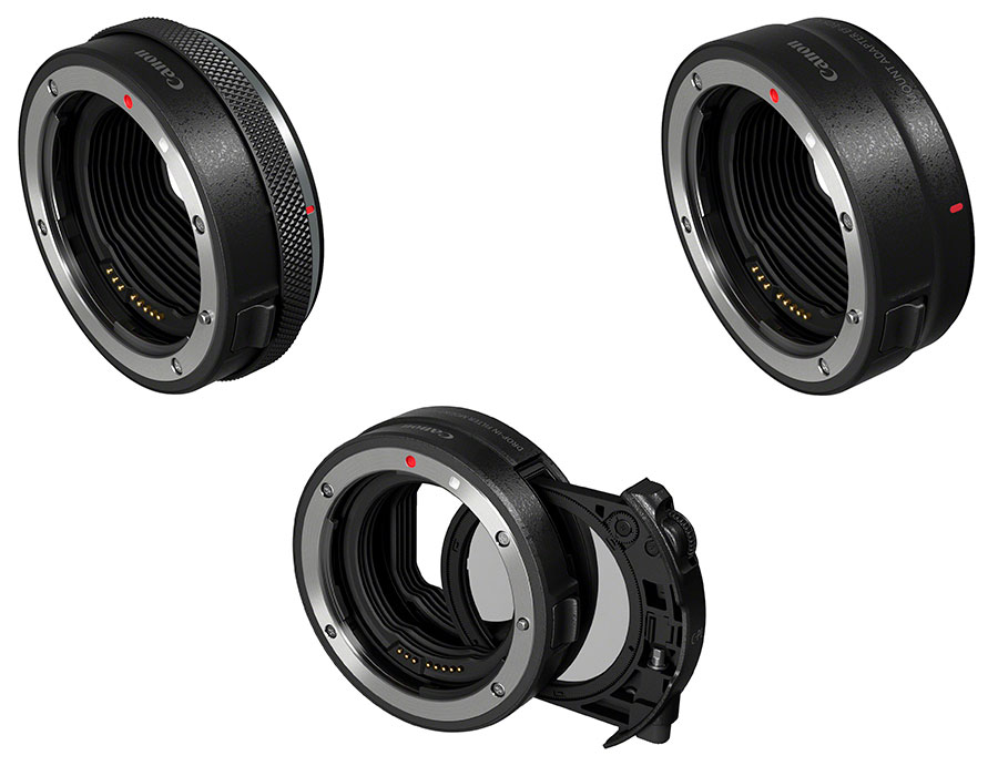 nuevos objetivos y accesorios para la Canon EOS R adaptadores de montura