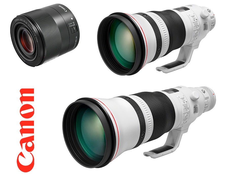 Canon EF 400 mm, EF 600 mm y EF-M 32 mm, nuevos objetivos de Canon