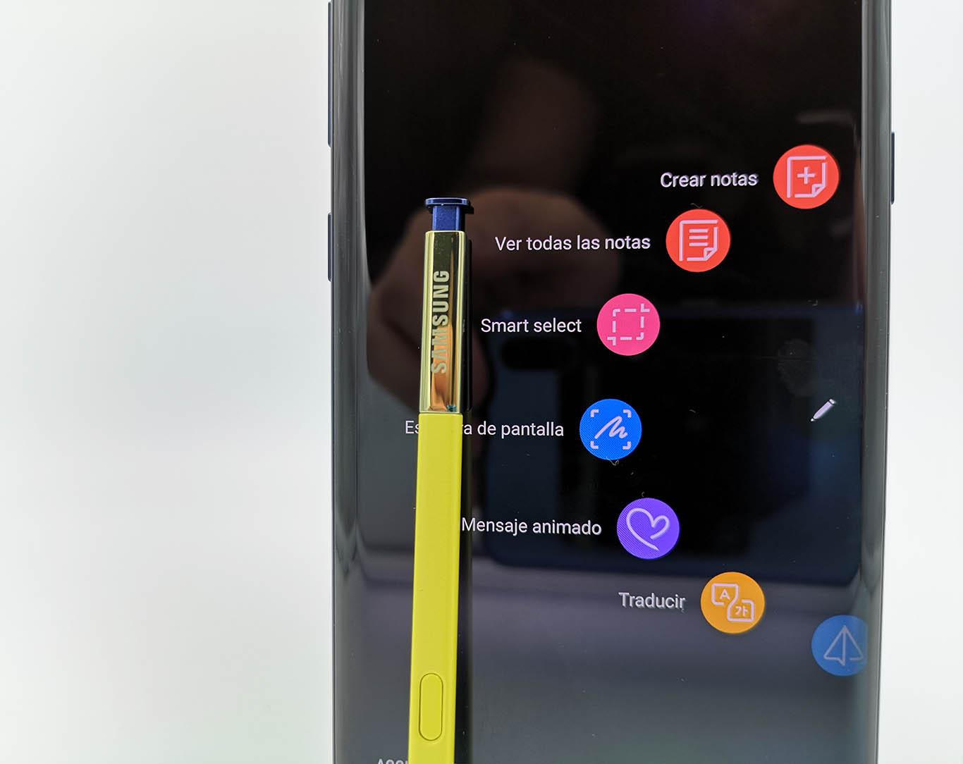 Samsung Galaxy Note 9 s pen menu