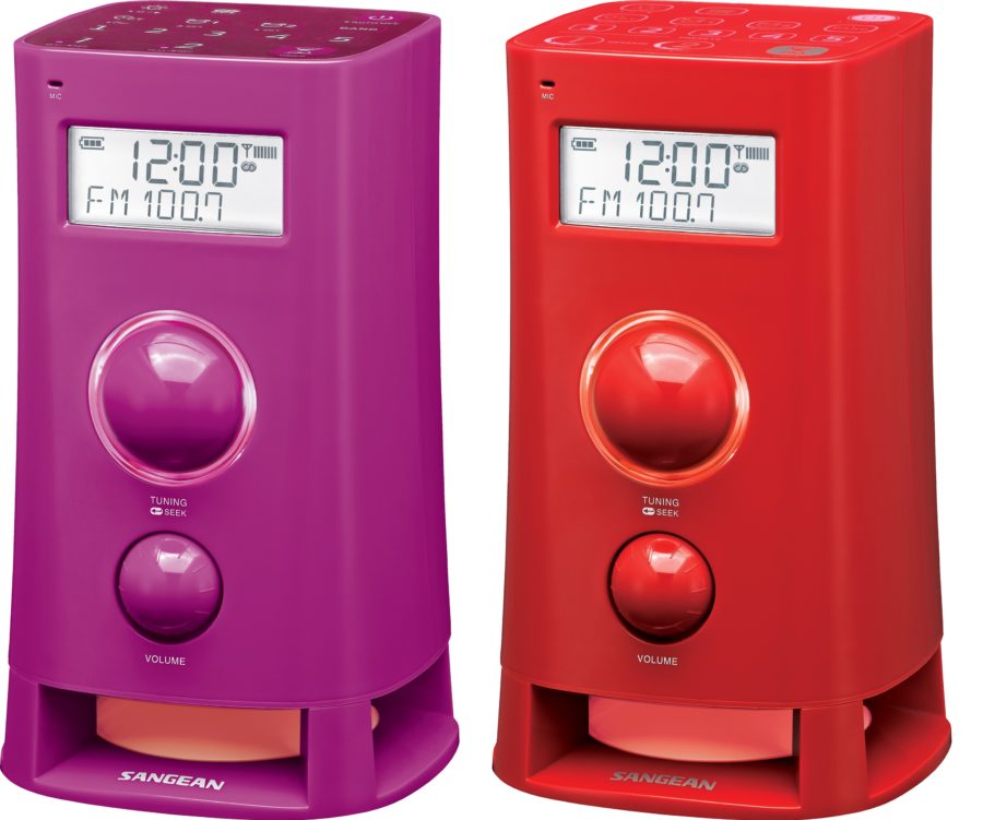 Sangean K-200, una radio con despertador muy colorida