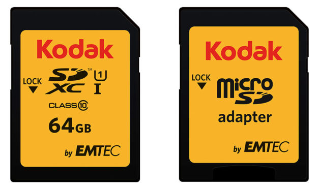 Tarjetas SD y Micro SD de Kodak, almacenamiento rápido con hasta 128 GB