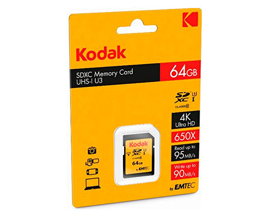 tarjetas SD y Micro SD de Kodak capacidad